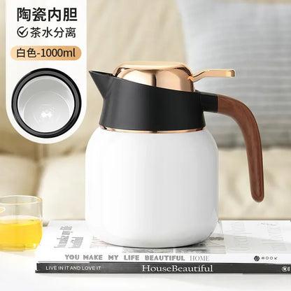 FANJANE 316 Stainless Steel Thermos Kettle for Tea Maker Big Tea Filter Larger Capacity 1600ml Vacuum Thermos Bottle Tumbler
