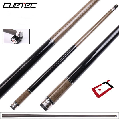 CUETEC 58" Cynergy Truewood II Walnut / Ebony Carbon FIber Energy Billiard Pool Cue Stick 12.5mm