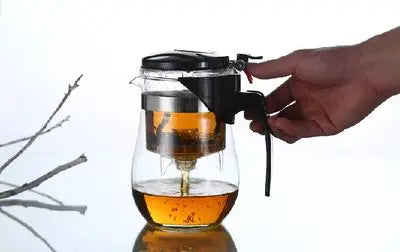 Promotion Genuine Glass Teapot Tea Kettle 500ML Detachable Tea Pot Press This Button to Filter the Tea