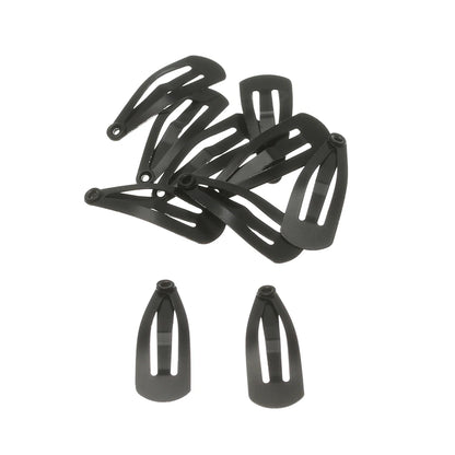 10Pcs Mini Metal Hair Clip for DIY Doll Decoration Silver/Black Hairpin Headwear Princess Dolls Head Clip Toys Doll Accessories