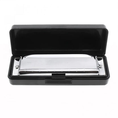10 Holes 20 ToneC Harmonica Diatonic Blues Harp Mouth Organ Musical Instrument Stainless Steel for Beginner