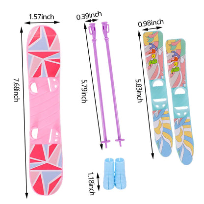 Mini Furniture for Barbiees Doll House Chair Shoe Skate Clothes for Barbies Doll Accessories Kelly 1:12 Doll DIY Toys for Girls