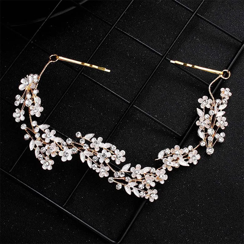 Miallo Classic Crystal Wedding Hair Vine Bridal Hair Jewelry Accessories Headpieces Women Headbands Princess Tiaras and Crowns
