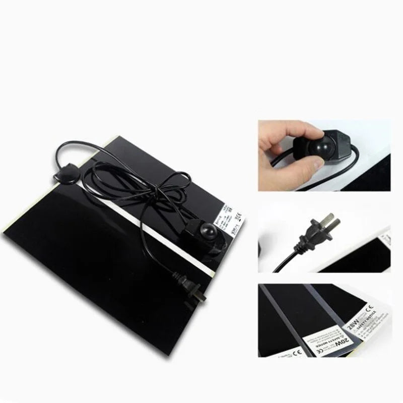 Pet Reptiles Heat Mat Terrarium Climbing Heating Warm Pads 5-45w Adjustable Temperature Controller Mats  Small Heater