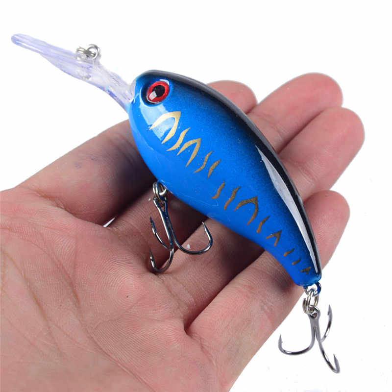 1pcs Crank Fishing Lure Artificial Hard Baits 10cm/15g Crankbait Jerkbait Wobbler Fishing Tackle Good Treble Hooks Tackle