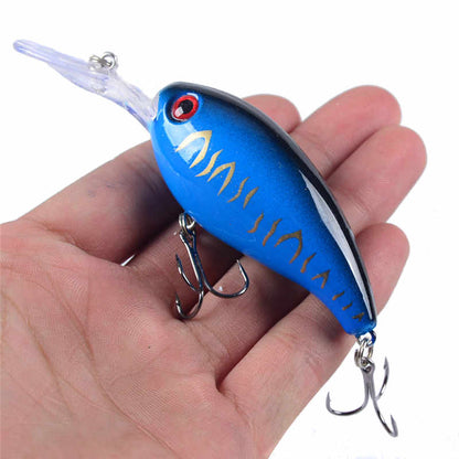 1pcs Crank Fishing Lure Artificial Hard Baits 10cm/15g Crankbait Jerkbait Wobbler Fishing Tackle Good Treble Hooks Tackle