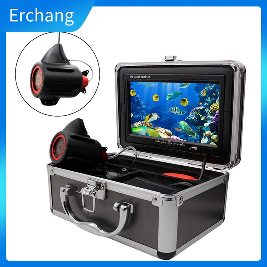 Erchang Underwater Fishing Camera DVR 7 Inch Winter Fishing Camera 1000TVL 24pcs Light Recording Infrared Camera for Ice Fishing