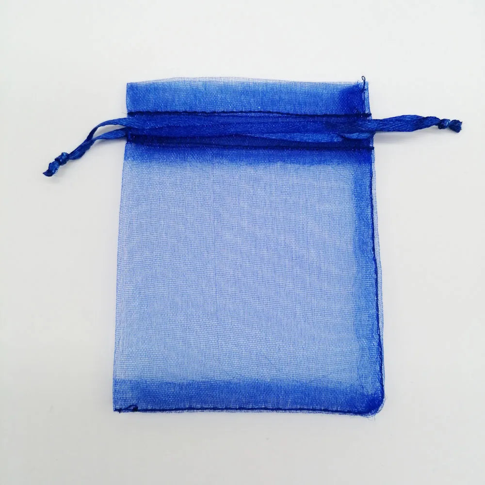 100pcs/Lot 5x7/7x9/10x15cm Organza Jewelry Bags Pouch Organza Drawstring Bag Jewelry Packaging for Jewelry Pouches Jewellery Bag