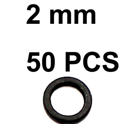 50PCS Carp Fishing Accessories Rig Rings Round Oval Tear Drop Hair Rig Blow Back Rig Micro Ring Terminal End Tackle Equipment