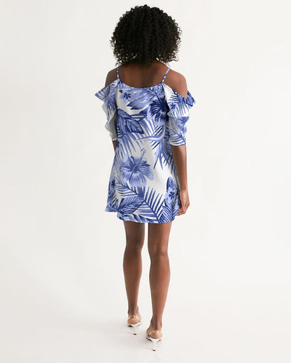 Women's Pacific Supply Open Shoulder A-Line Dress