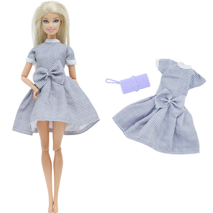 1x Doll Clothes Fashion Dress Daily Wear Skirt Party Gown Blouse Pants Clothes for Barbie Doll Accessories Lovely Girl Baby Toys