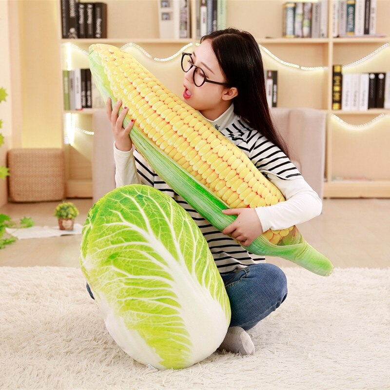 Babiqu Simulation Vegetables Shape Plush Toys Stuffed Pillow Cushion Plush Toys Nap Pillow Broccoli for Kid's Christmas
