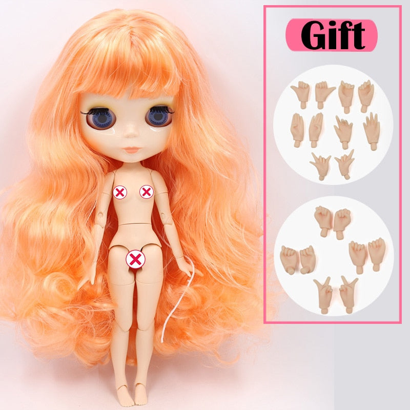 ICY DBS Blyth Doll No.3 Glossy Face White Skin Joint Body Special Price 1/6 BJD To