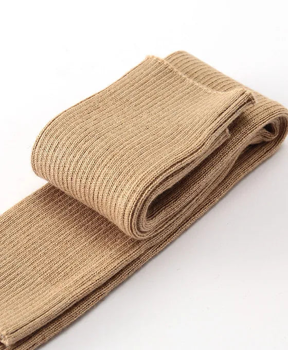 Sparsil Women Winter Arm Warmers Cashmere Fingerless Long Gloves Solid Warm Mittens Elbow Thread Knitted Sleeves 50cm Glove