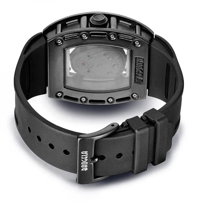 Baogela Pirate Skull Style Men Watch Silicone Luminous Quartz Watches Military Wateproof Skeleton Wristwatch for Man 1612