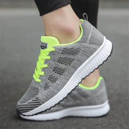 Women Casual Shoes Breathable Mesh Vulcanized Shoes Woman White Sneakers Women Tenis Feminino Gym Shoes Sport Women's Sneakers