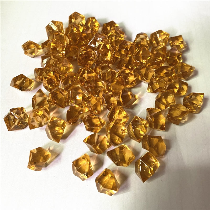 50PCS 14*11mm Acrylic Transparent Pawn Irregular Diamond Stone Chessman Game Pieces for Board Games Accessories 22 Colors