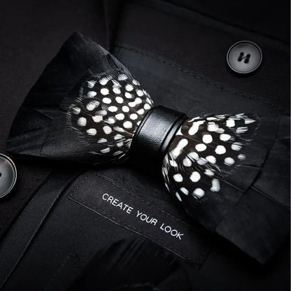 RBOCOTT Feather Bow Ties Men's Luxury Bowtie With Box Fashion Peacock Feather Bow Ties for Men Business Party Wedding