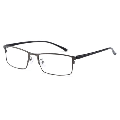 Gmei Optical Men Titanium Alloy Eyeglasses Frame for Men Eyewear Flexible Temple Legs IP Electroplating Alloy Material Y2529