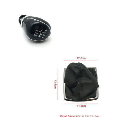 5/ 6 Speed Gear Shift Knob With Leather Boot for Ford Focus MK2 II FL 2005 2006 2007 2008 2009 2010 2011 2012 2013 2014