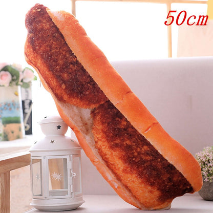 Creative Simulational Plush Bread Burger Shape Pillow Funny Food Nap Pillow and Cushion Kids Toy Birthday