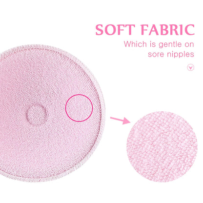 2/4 PCS Surface Cotton + Sanitary Sponge Reusable Breast Nursing Pads Soft 3D Cup Washable Pad Baby Breastfeeding Accessor