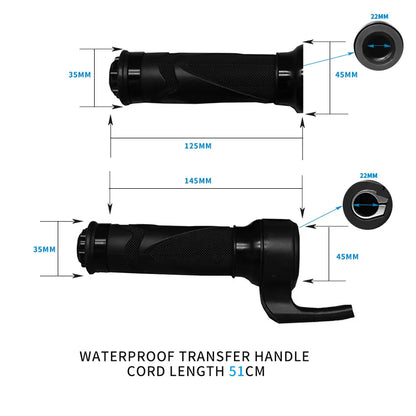 Electric Bike Scooter Twist Throttle Speed Control Handle Thumb Throttle 24v/36v/48v/60v/72v Electric Bicycle Accessories 160CM