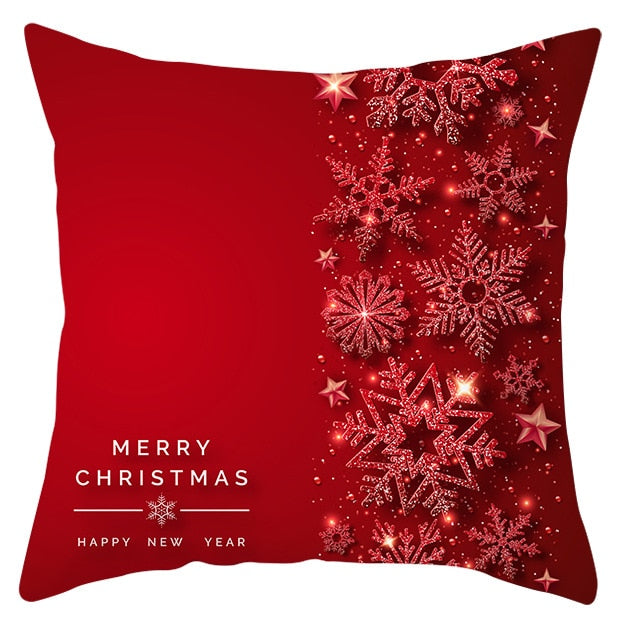 45x45cm Santa Claus Christmas Pillowcase Merry Christmas Decor for Home Christmas Ornament Xmas