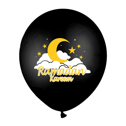 10Pcs Eid Mubarak Latex Balloon Ramadan Kareem Decoration Air Globos Ramadan Mubarak Muslim Islamic Festival Party Supplies 2024