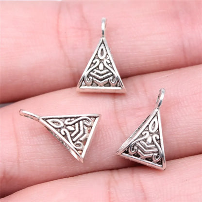 20pcs Connector Charms Bail Beads Antique Silver Color Bail Beads Charms Jewelry Findings DIY Bail Beads Charms Connector