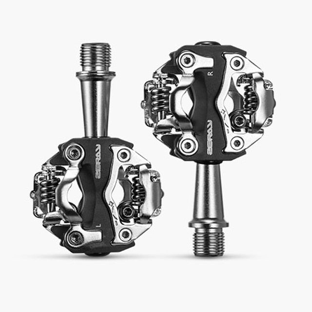 ZERAY MTB Mountain Bike Self-Locking Pedals Cycling Clipless Pedals Aluminum Alloy SPD CR-MO Pedals Mtb Pedals Bike Pedals