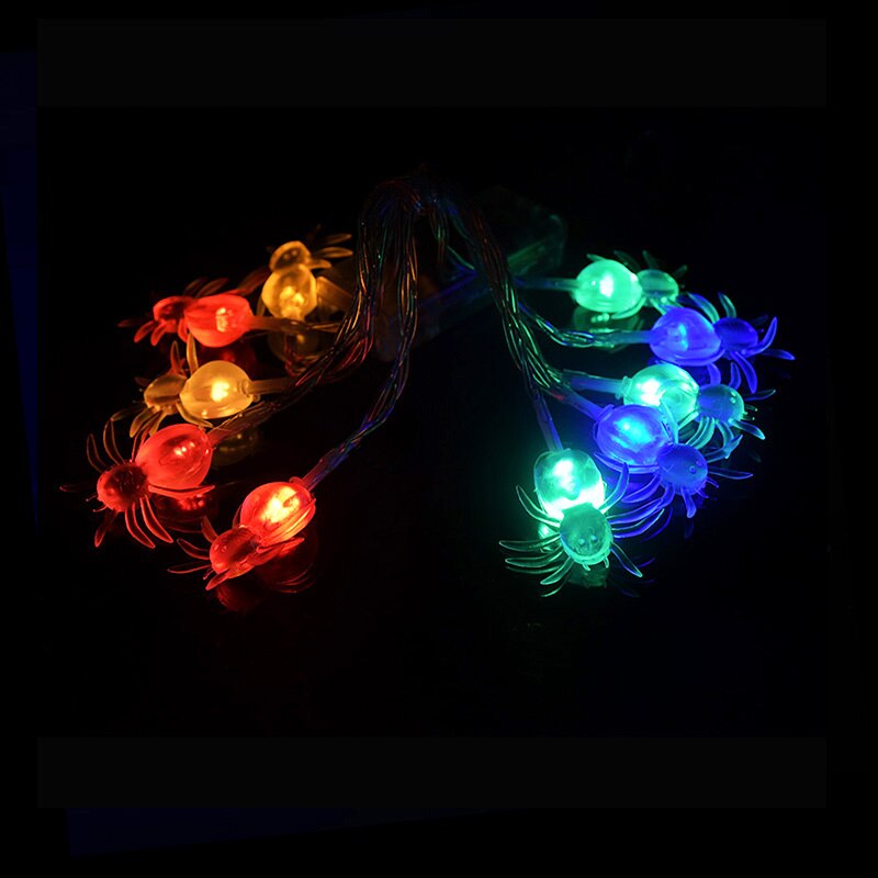 1.5M 10LED Halloween Horror Pumpkin Skull Led String Light Bat Ghost Outdoor Lamp Garland for Halloween Party Home Hanging Decor