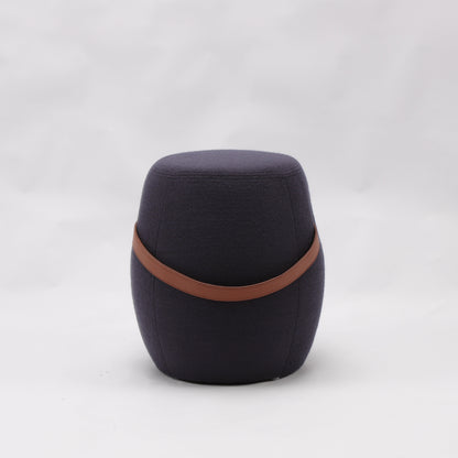 Kiley Handmade Pouf/Stool - Darkish