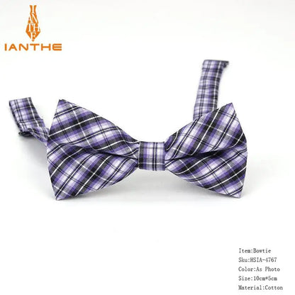 36Colors Brand Plaid Kid Bowtie Cotton Children Bowties Baby Kid Classical Pet Dog Cat Striped Butterfly Child Bow Tie