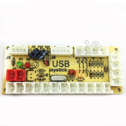 DIY Zero Delay Arcade USB Encoder PC to Joystick Fighting Games Replacement Parts Encoder Board +Wire Cables