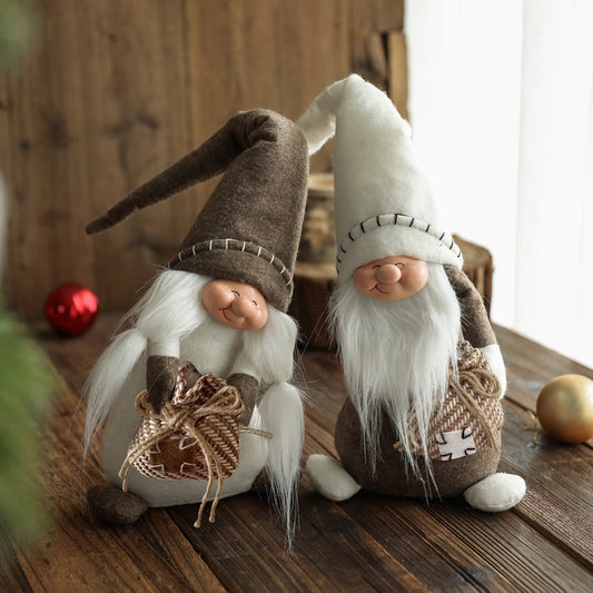 Christmas Gnomes Decoration Swedish Gnome Plush Ornament Tomte Santa Elf Dwarf D