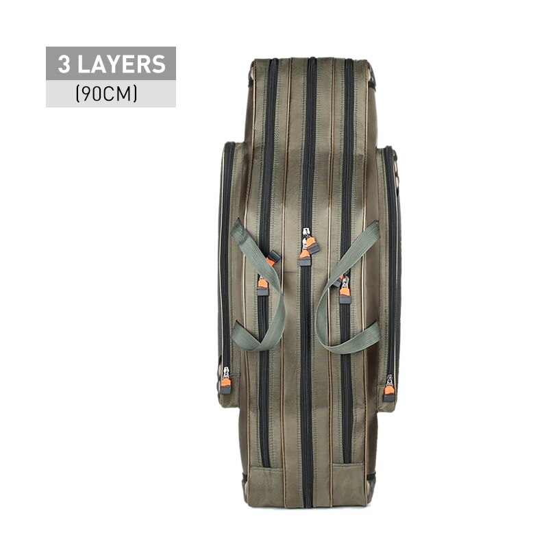 Portable Multifunction Fishing Bag Pesca Canvas 80/90/100/120cm Fishing Rod 3 Layer 4 Layer Travel Carry Case Pesca XA49G