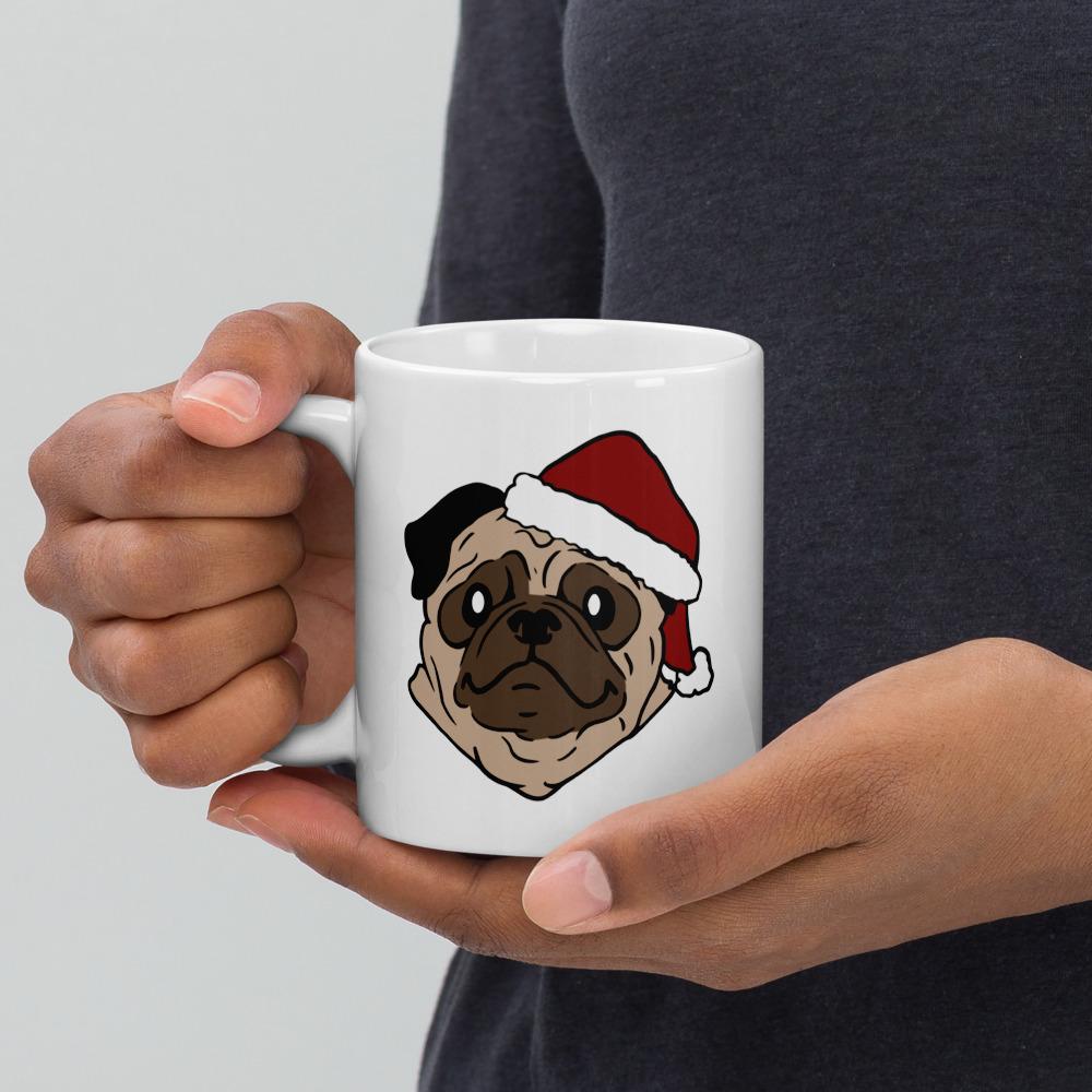 Vinny the Pug Christmas Mug #4