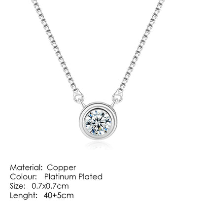 ZHOUYANG Pendant Necklaces Jewelry for Women Rose Gold Color Chain Jewellery Heart Necklace Cubic Zirconia N388