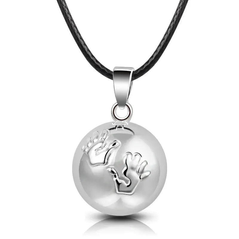 Eudora Harmony Ball Pendant Necklace Pregnancy Chime Ball Mexcian Bola Pendants Wishing Balls Fine Jewelry for Women