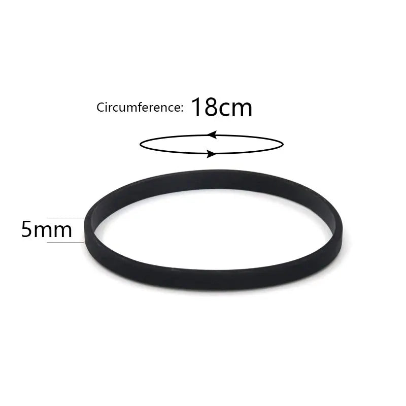 5 Pieces Mix Color Fitness Wristband Rubber Silicone Men's Women's Children's Bracelet for Man Jewelry Glow in the Dark