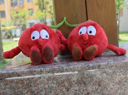 New Fruits Vegetables Banana Pear Brcoccoli  Watermelon Bee Ladybird Lemon Mushroom Pineapple Starwberry 9" Soft Plush Doll Toy
