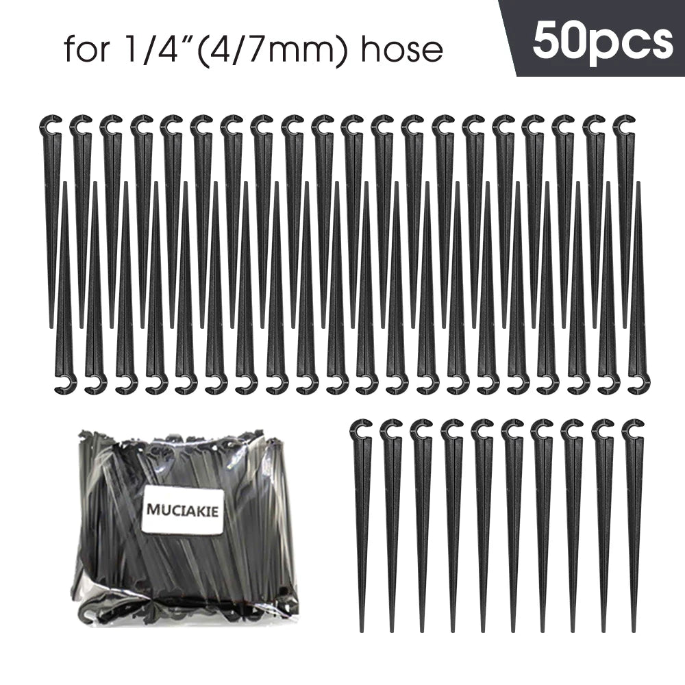 MUCIAKIE 5m-50m Automatic Garden Watering System Kits Self Garden Irrigation Watering Kits Micro Drip Mist Spray Cooling System