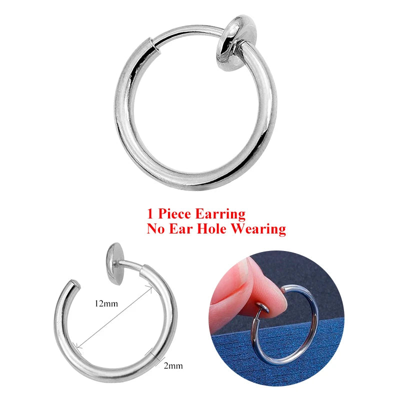 SOHOT Hot Dangle Long Tassel Unisex Hoop Earrings Punk Metal Jewelry Brincos Silver Color Star Cross Pendant Exaggerate Design