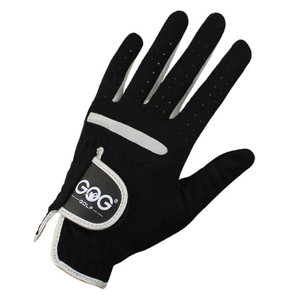 1 Pcs Men's Golf Glove Left Hand Right Hand Micro Soft Fiber Breathable Golf Gloves Men Color Black Brand GOG
