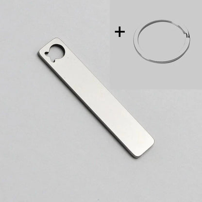 Custom Phone Number Logo Name Keychain Women Men Car Key Ring Laser Engraveing Key Chain Stainless Steel Personalized