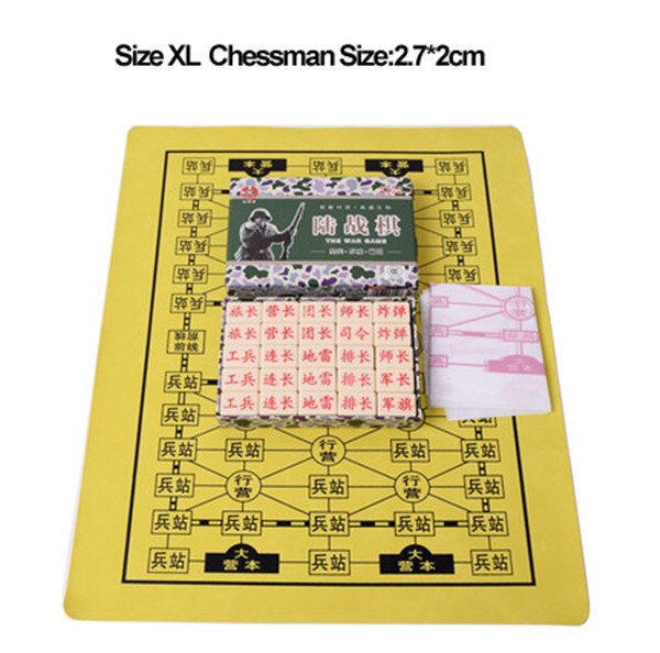 Classic War BoardGame Junqi Backgammon Land Battle Chess Army Combat Chess Kriegspiel BLIND CHESS Luzhanqi PU Leather Chessboard