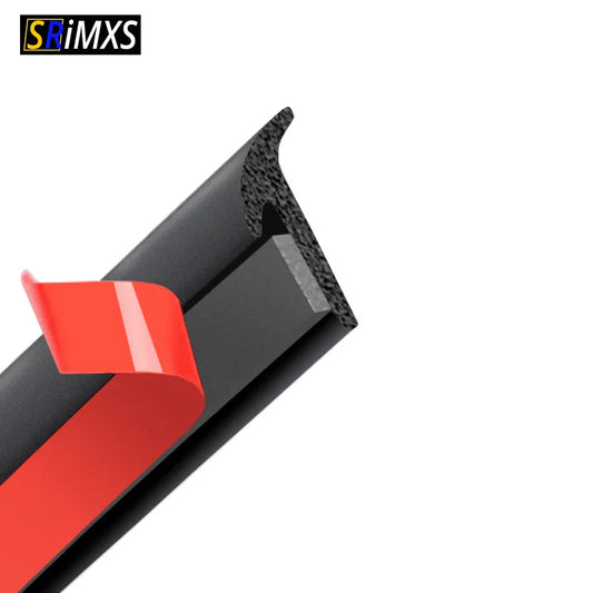 Car Seal Slanted T-Type Front Bumper Auto Seal Rubber Weatherstrip Edge Trim for Universal Car Accessories