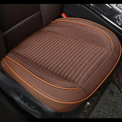 3D Leather Flax Car Seat Cover Cushion  Front Rear Protector for VolksWagen Passat Toyota Honda Ford Chevrolet Mazda Peugeot KIA