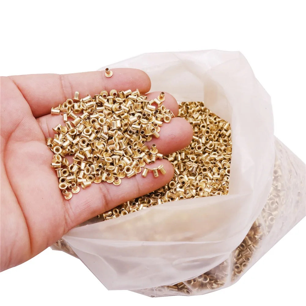 12100 Pcs Bee Hives Installation Thread Hole Copper Plated Material About Beekeeping Tools Copper Eyes Beekeeping Supplies